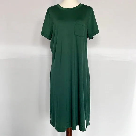 green emerald velvet dress ANRABESS Women's Summer T Shirt Dress 2026 Beach Vacation Travel Outfits  Casual Simple Soft Mini Sundress Cover Up Clothes Army Green Small at  Amazon Women's Clothing store